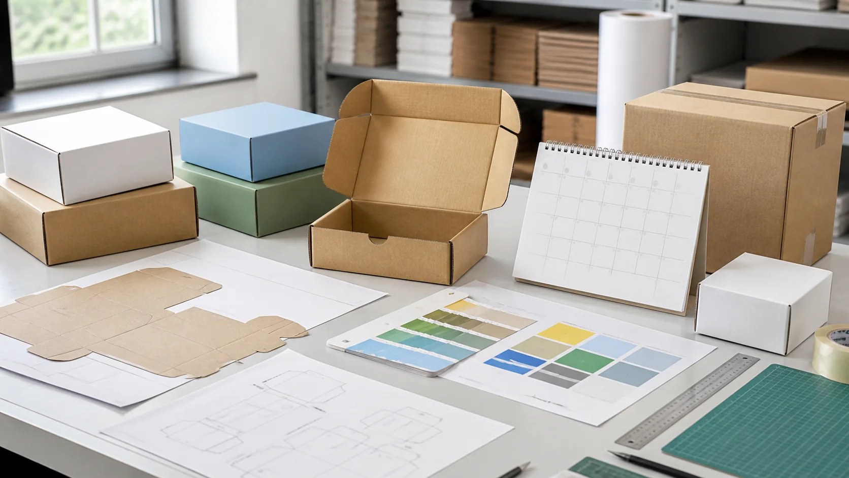 Open custom corrugated mailer box structure for ecommerce packaging